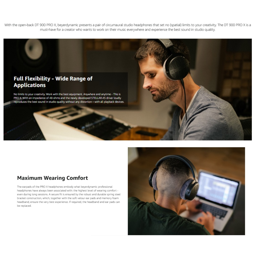 Beyerdynamic DT 900 PRO X Prof - Audiophile Headphone Wired recension och pris