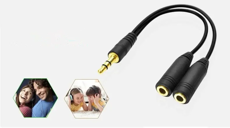 Headphone Splitter, 3.5mm Exte - Audio Splitter Y recension och pris