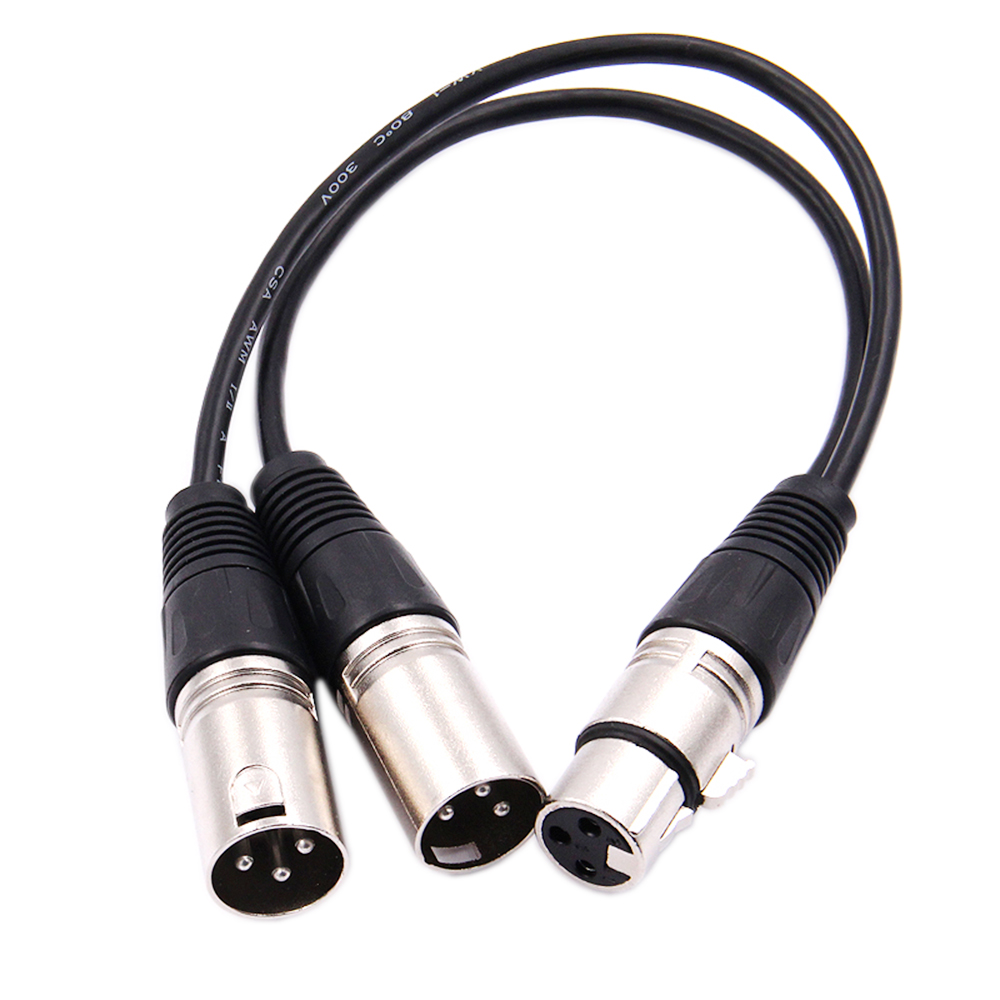30cm 3 Pin XLR FEMALE Jack To  - Audio Splitter Y recension och pris