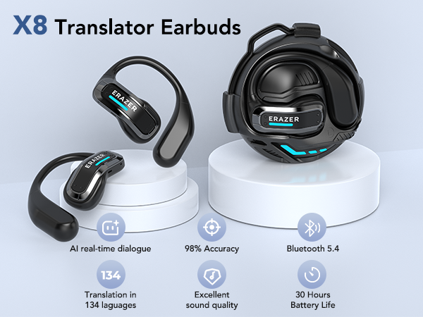 ERAZER X8 Real Time Translatio - Usb C Earphone recension och pris