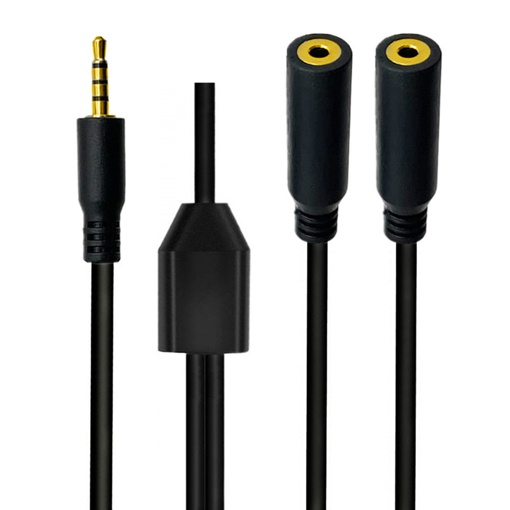 Gold Plated 4 Pole  2.5mm Male - Audio Splitter Y recension och pris