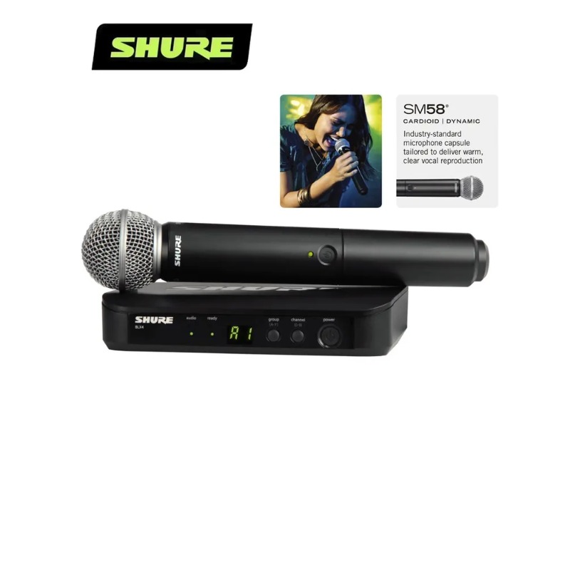 Shure BLX24 Wireless System Mi - Shure Mic Mv7 recension och pris