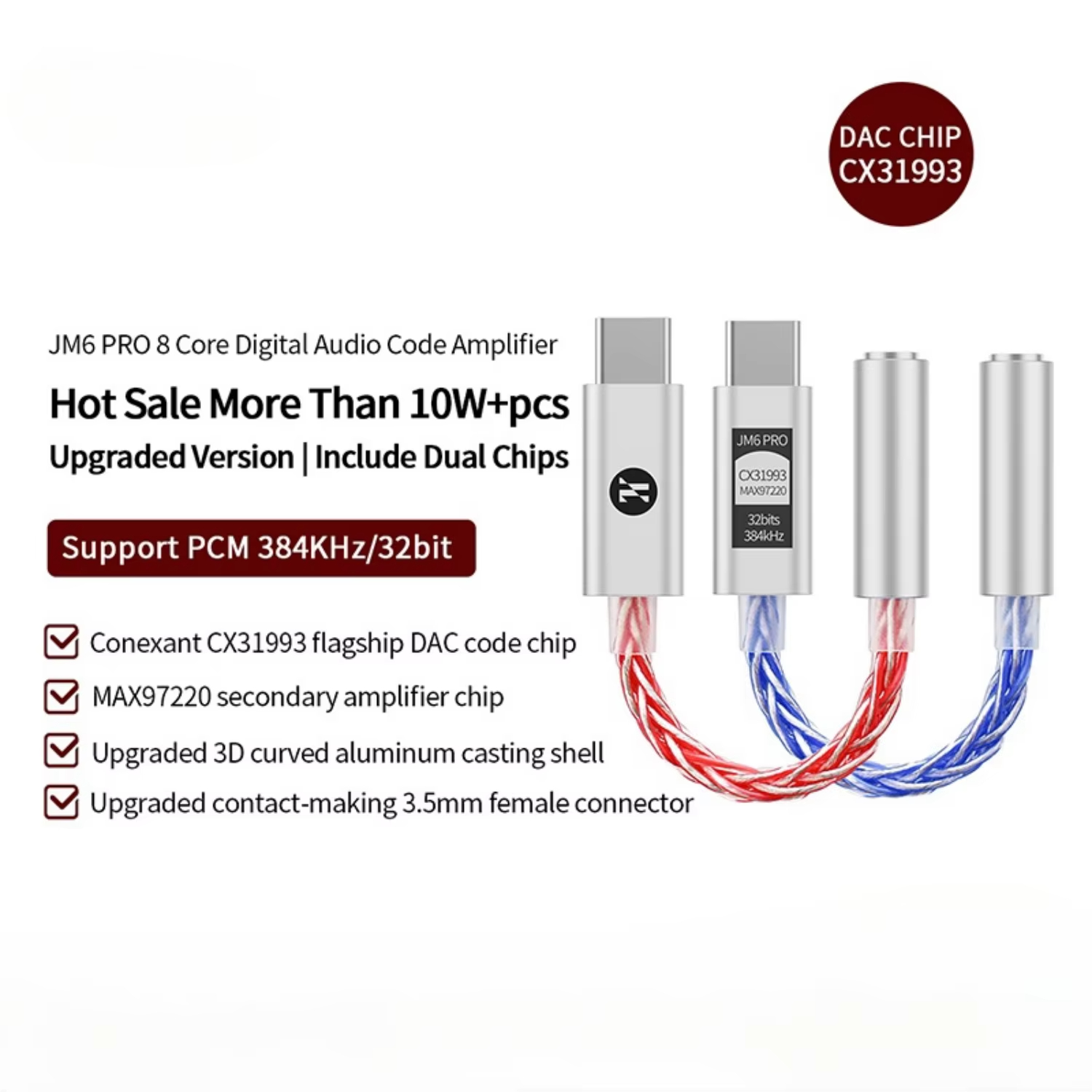 JCALLY JM6 Pro Type-C to 3.5mm - Usb C Earphone recension och pris