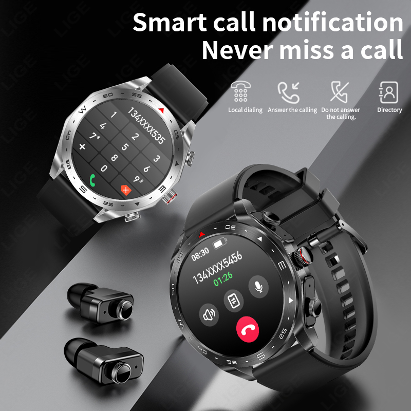 LIGE TWS 2‑in‑1 Smart Watch wi - Wireless Earbuds Tws recension och pris