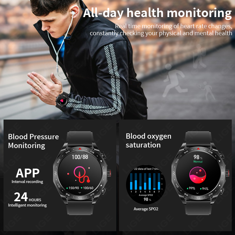LIGE TWS 2‑in‑1 Smart Watch wi - Wireless Earbuds Tws recension och pris